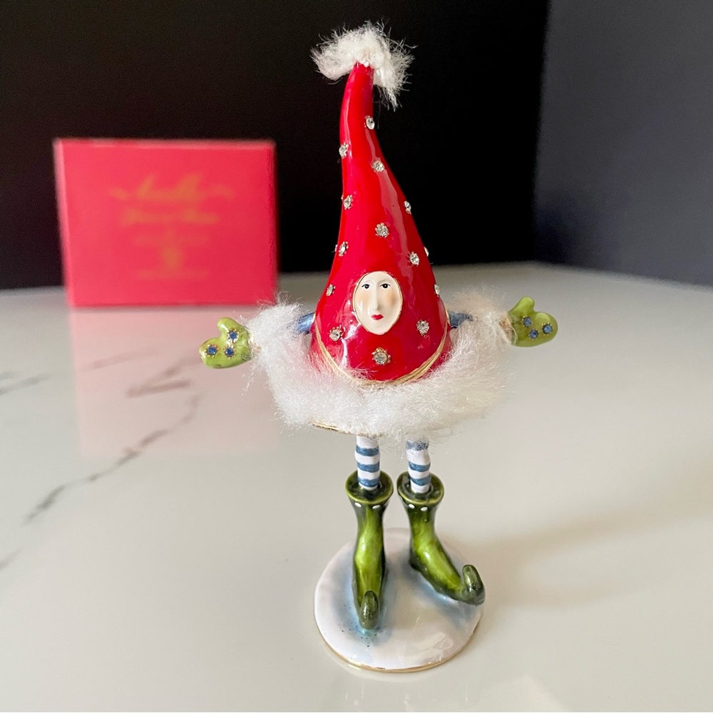 Santa Hat Jeweled Trinket Box - Krinkles by Patience Brewster Dept. 56